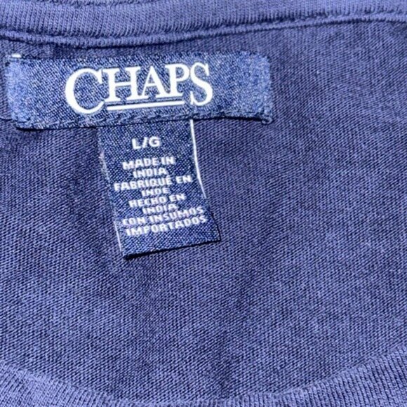 Chaps Womens Large Sleeveless Tie-Front Top Red/White/Blue - Picture 2 of 11